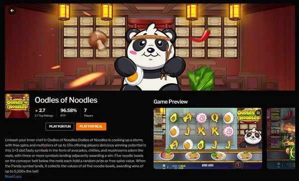 Oodles of Noodles – An Engaging Slot Adventure with Big Wins